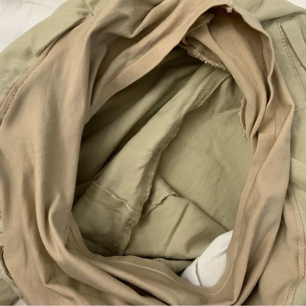 Old Navy Maternity Full Panel Tan Straight Leg Pants w/Pockets 12 Short Stretch - Picture 8 of 11